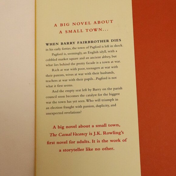 The Casual Vacancy‎ by J. K. Rowling | Fantasy | Comedy | Hardcover | Fiction - Picture 3 of 5